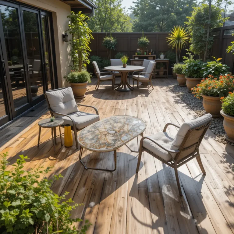 clean outdoor patio