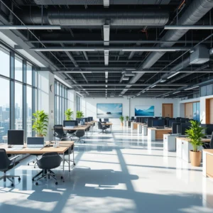 open-plan office