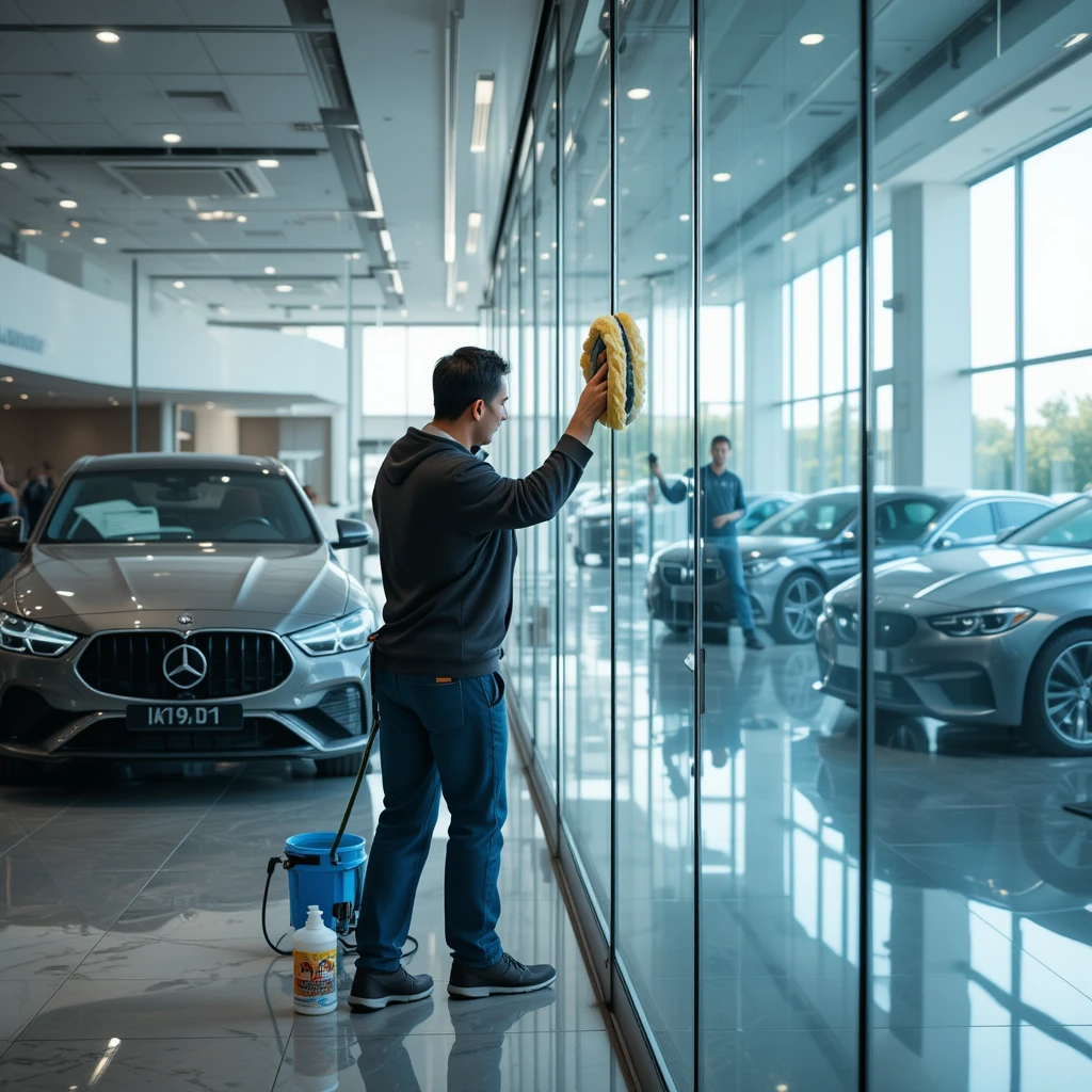 Showroom Glass Cleaning